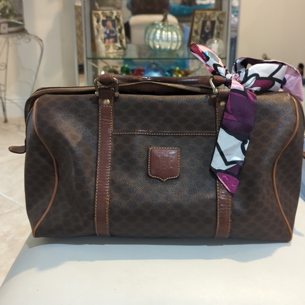Celine Leather Barrell Bag Great condition!